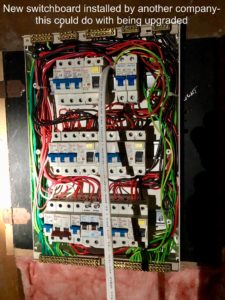 messy switchboard